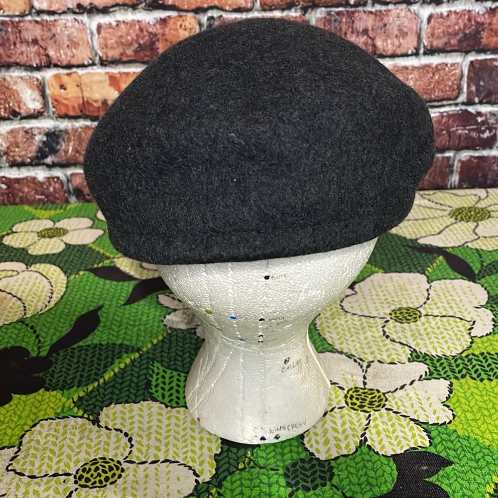 Country Gentleman 100% WOOL cap Medium grey gray like new pageboy newsboy golf - Picture 4 of 7
